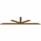 Ekena Millwork Saratoga Smooth Timber Gable Bracket, Western Red Cedar, 84"W x 21"H x 1 1/2"D x 3 1/2"F, 6/12 Pitch GBW084X21X0204SAR00SWR - alternate 3